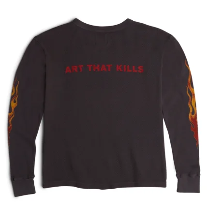 Gallery Dept Born To Die Flame Thermal Long Sleeve T-shirt